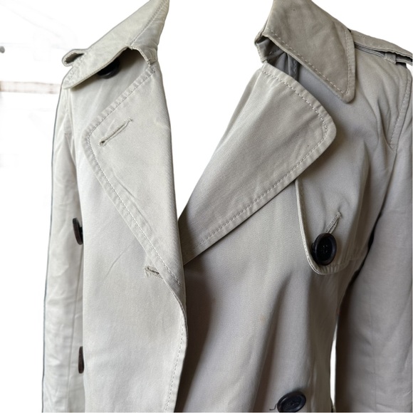 Banana Republic Trench Coat Womens Khaki Short - Picture 4 of 7